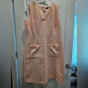 Karl Lagerfeld Textured Blush Mini Dress - New With Tags!
